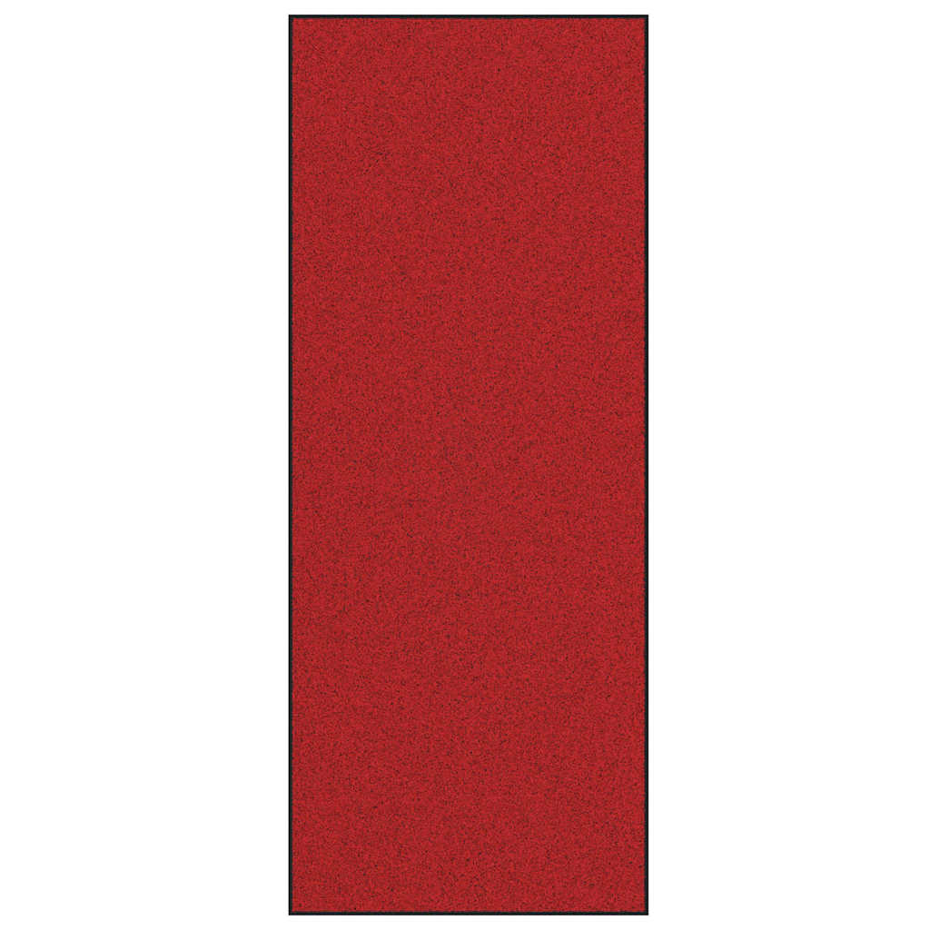 Vidaxl deurmat anders rood en zwart 120 x 300 cm polyamide en pvc