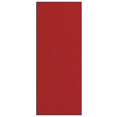 Vidaxl deurmat anders rood en zwart 120 x 300 cm polyamide en pvc