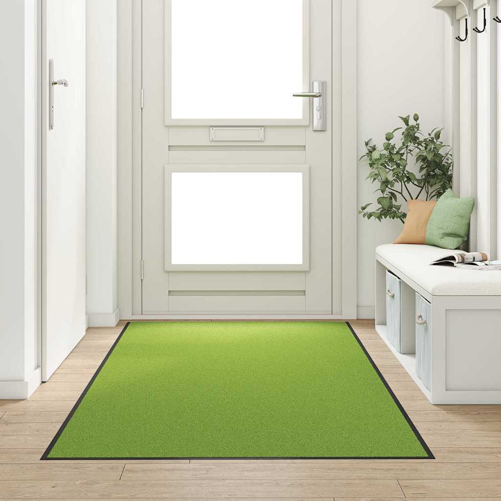 Vidaxl deurmat groen en zwart 120 x 250 cm 100% polyamide