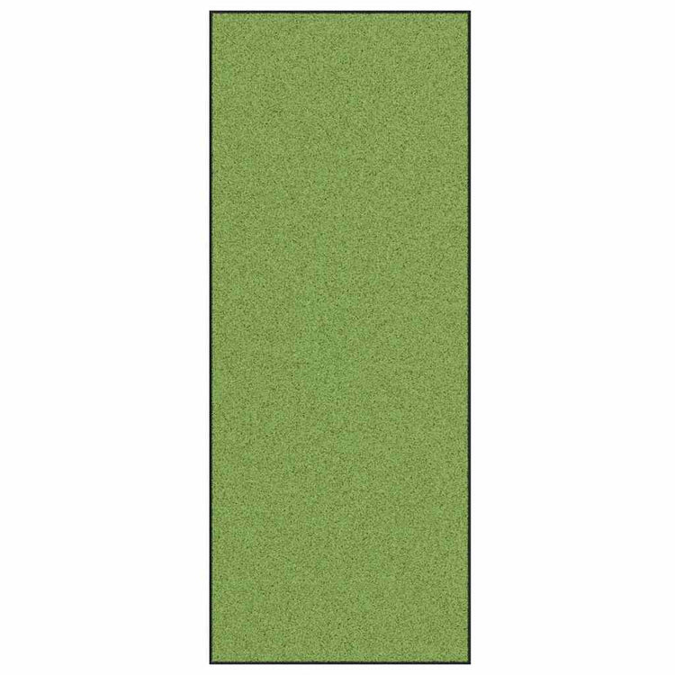 Vidaxl deurmat groen en zwart 120 x 300 cm 100% polyamide