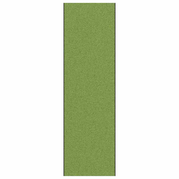 Vidaxl deurmat groen en zwart 120 x 400 cm 100% polyamide