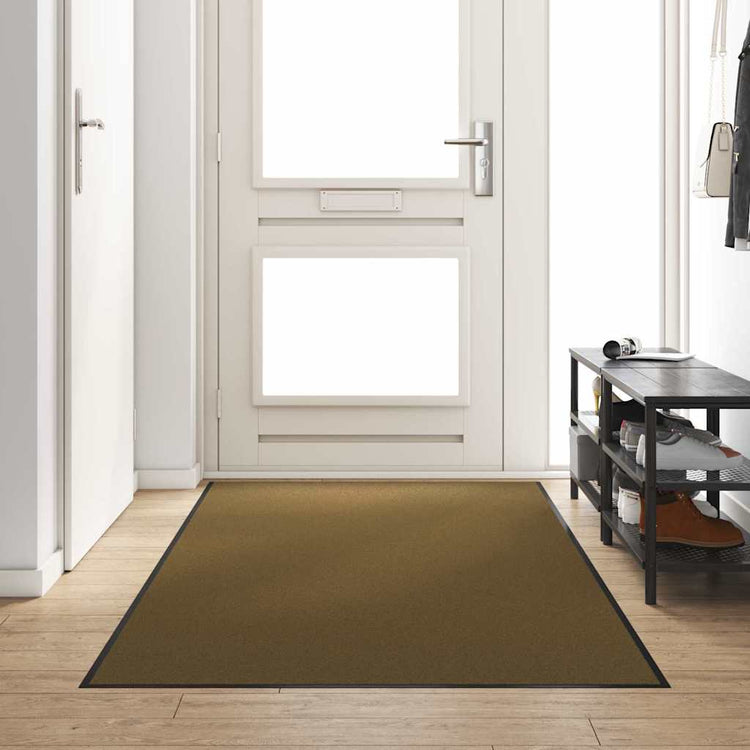 Vidaxl deurmat bruin en zwart 120 x 250 cm 100% polyamide