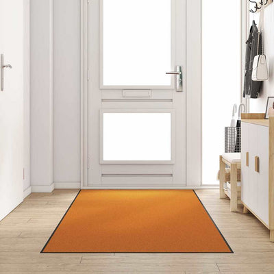 Vidaxl deurmat anders oranje en zwart 120 x 250 cm polyamide en pvc