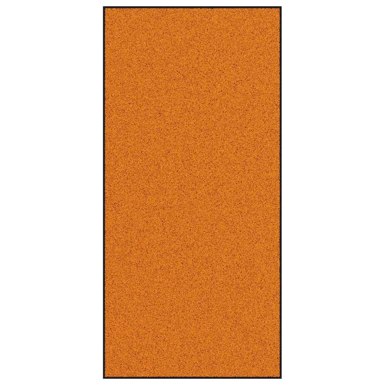 Vidaxl deurmat oranje en zwart 120 x 250 cm 100% polyamide