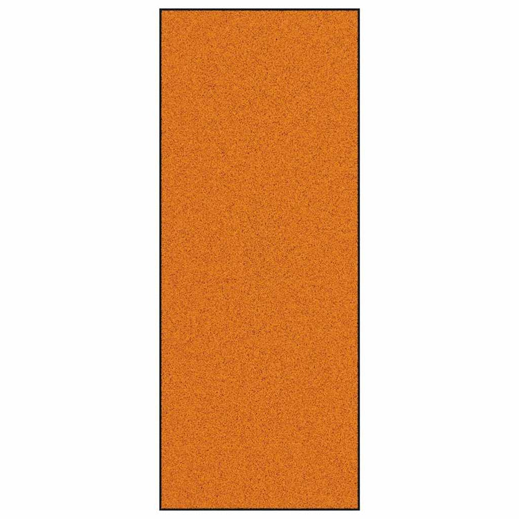 Vidaxl deurmat oranje en zwart 120 x 300 cm 100% polyamide