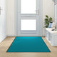 Vidaxl deurmat cyaan en zwart 120 x 300 cm 100% polyamide