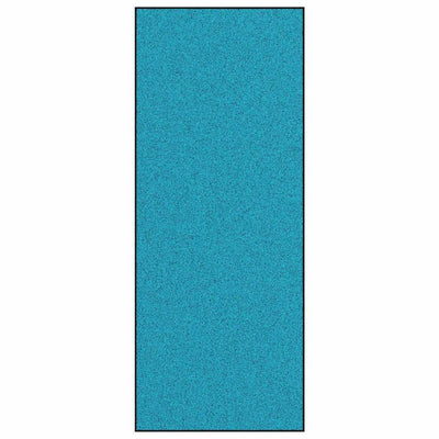 Vidaxl deurmat anders cyaan en zwart 120 x 300 cm polyamide en pvc