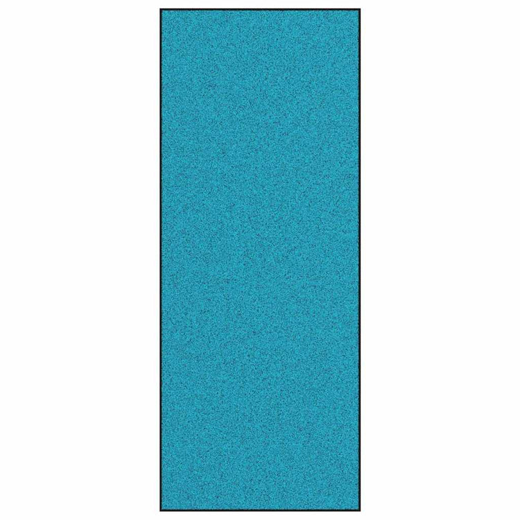 Vidaxl deurmat cyaan en zwart 120 x 300 cm 100% polyamide