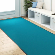 Vidaxl deurmat anders cyaan en zwart 120 x 400 cm polyamide en pvc - afbeelding 3