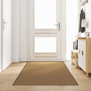 Vidaxl deurmat anders crème en zwart 120 x 350 cm polyamide en pvc - afbeelding 1