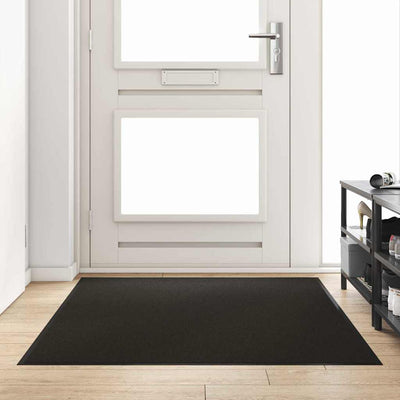 Vidaxl deurmat zwart 120 x 180 cm 100% polyamide