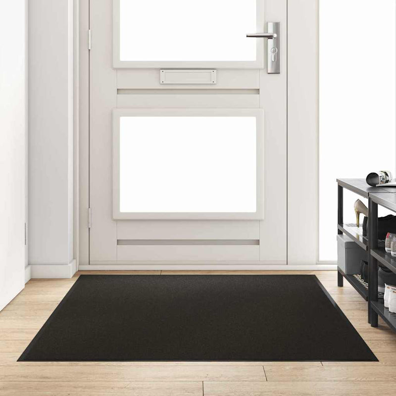 Vidaxl deurmat zwart 120 x 180 cm 100% polyamide