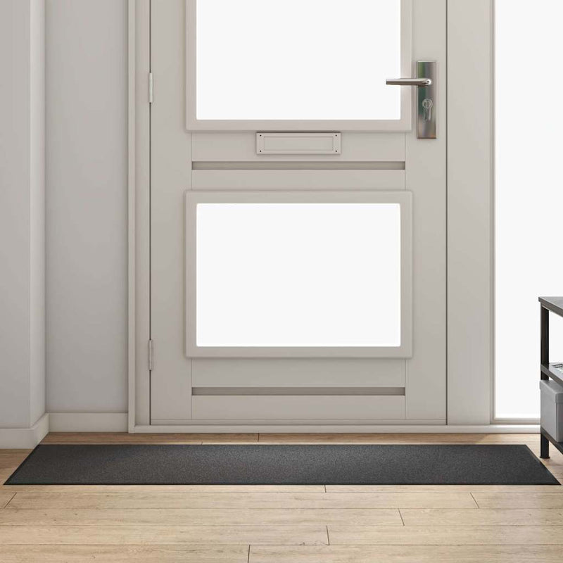 Vidaxl deurmat antraciet en zwart 60 x 180 cm 100% polyamide