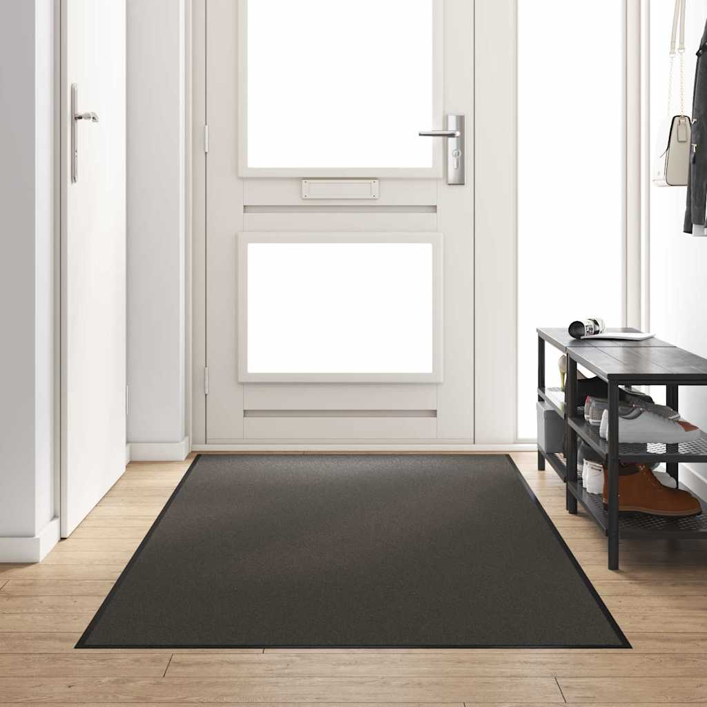 Vidaxl deurmat antraciet en zwart 120 x 250 cm 100% polyamide