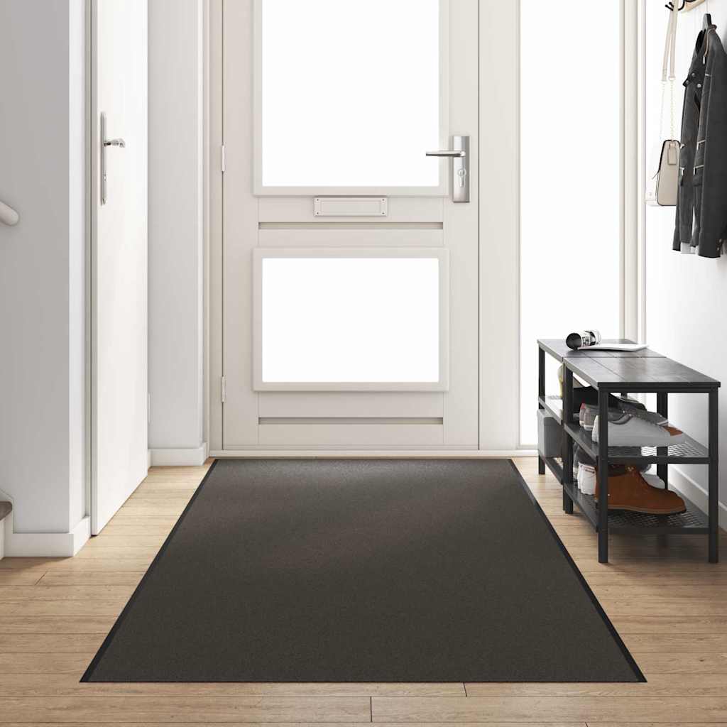 Vidaxl deurmat antraciet en zwart 120 x 350 cm 100% polyamide