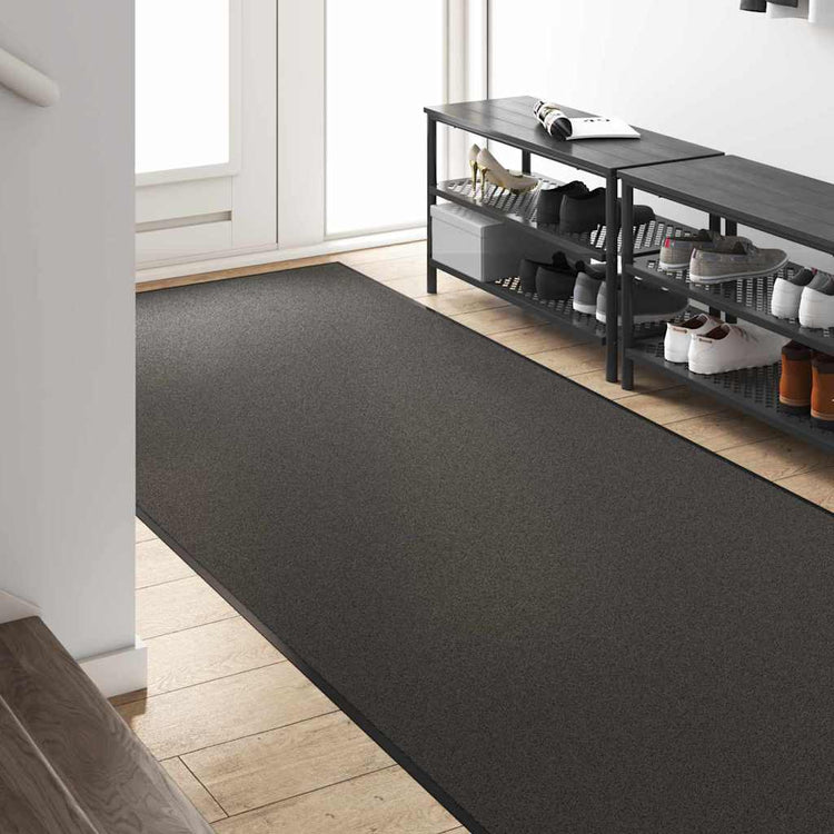 Vidaxl deurmat antraciet en zwart 120 x 400 cm 100% polyamide