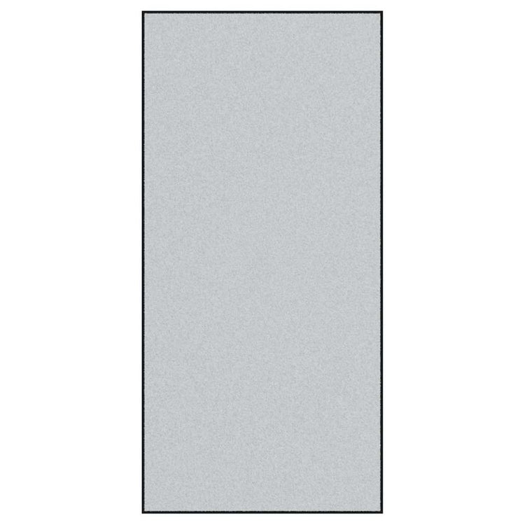 Vidaxl deurmat grijs en zwart 120 x 250 cm 100% polyamide