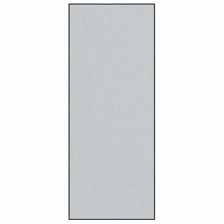 Vidaxl deurmat grijs en zwart 120 x 300 cm 100% polyamide