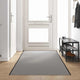 Vidaxl deurmat grijs en zwart 120 x 350 cm 100% polyamide