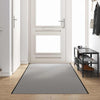 Vidaxl deurmat grijs en zwart 120 x 400 cm polypropyleen en vinyl