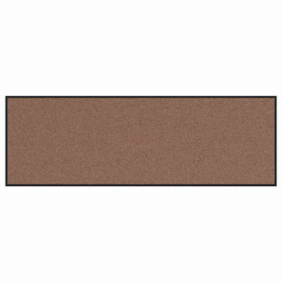 Vidaxl deurmat bruin en zwart 60 x 180 cm polypropyleen en vinyl