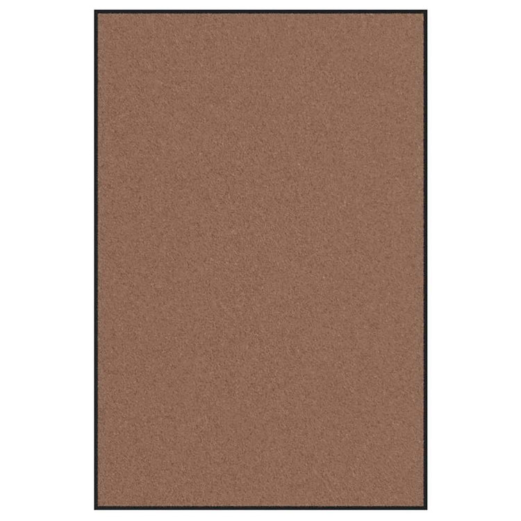 Vidaxl deurmat bruin en zwart 120 x 180 cm 100% polyamide