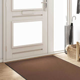 Vidaxl deurmat bruin en zwart 120 x 350 cm 100% polyamide - afbeelding 3