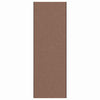 Vidaxl deurmat bruin en zwart 120 x 350 cm polypropyleen en vinyl