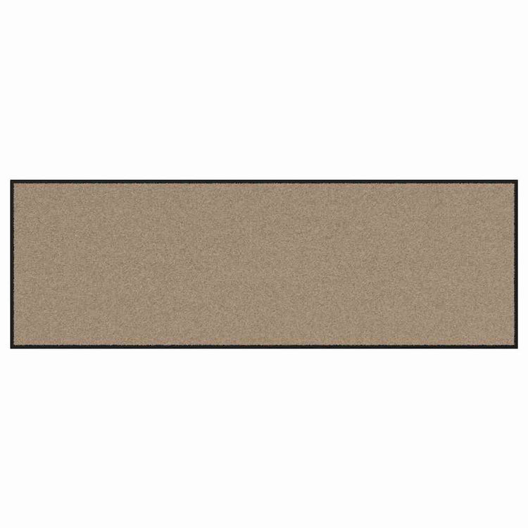 Vidaxl deurmat beige en zwart 60 x 180 cm 100% polyamide
