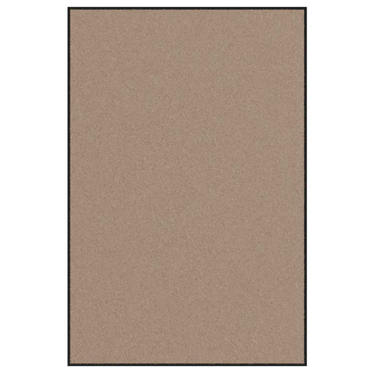 Vidaxl deurmat beige en zwart 120 x 180 cm 100% polyamide