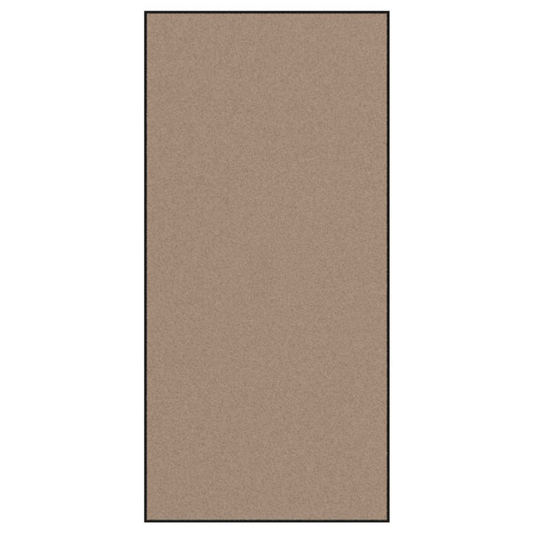 Vidaxl deurmat beige en zwart 120 x 250 cm 100% polyamide
