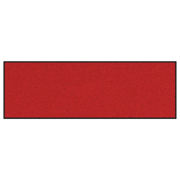 Vidaxl deurmat rood en zwart 60 x 180 cm 100% polyamide