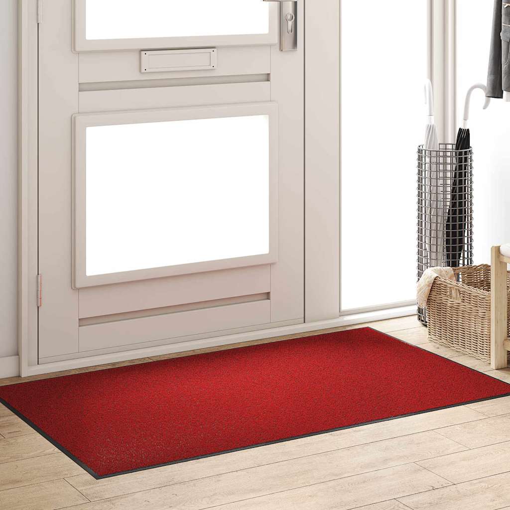 Vidaxl deurmat anders rood en zwart 90 x 150 cm polypropyleen en vinyl