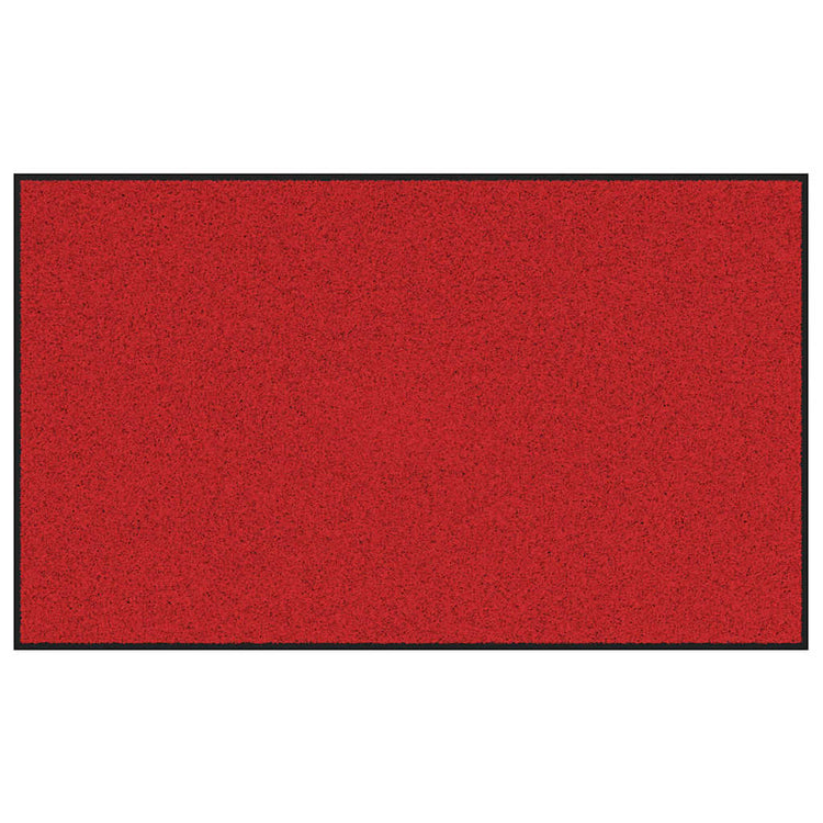 Vidaxl deurmat rood en zwart 90 x 150 cm 100% polyamide