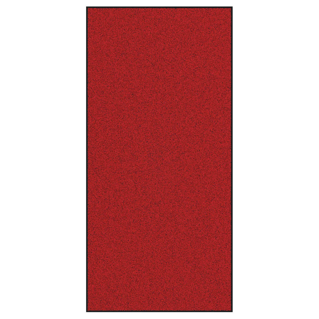 Vidaxl deurmat rood en zwart 120 x 250 cm 100% polyamide