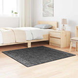 Vidaxl antislip shaggy tapijt donkergrijs 120 x 120 cm pp - afbeelding 1