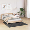 Vidaxl antislip shaggy tapijt donkergrijs 160 x 160 cm pp