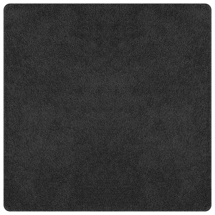 Vidaxl antislip shaggy tapijt donkergrijs 200 x 200 cm pp