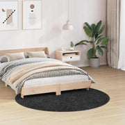 Vidaxl antislip shaggy tapijt donkergrijs 160 x 160 cm pp - afbeelding 3