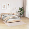 Vidaxl antislip shaggy tapijt crème 160 x 160 cm pp