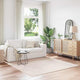 Vidaxl antislip shaggy tapijt crèmekleurig 200 x 200 cm pp