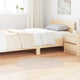 Vidaxl antislip shaggy tapijt crèmekleurig 90 x 90 cm pp