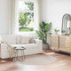 Vidaxl antislip shaggy tapijt crèmekleurig 160 x 160 cm pp
