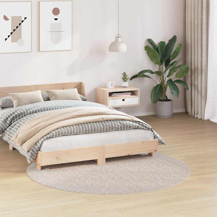 Vidaxl antislip shaggy tapijt crèmekleurig 160 x 160 cm pp