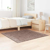 Vidaxl antislip shaggy tapijt bruin 120 x 120 cm pp