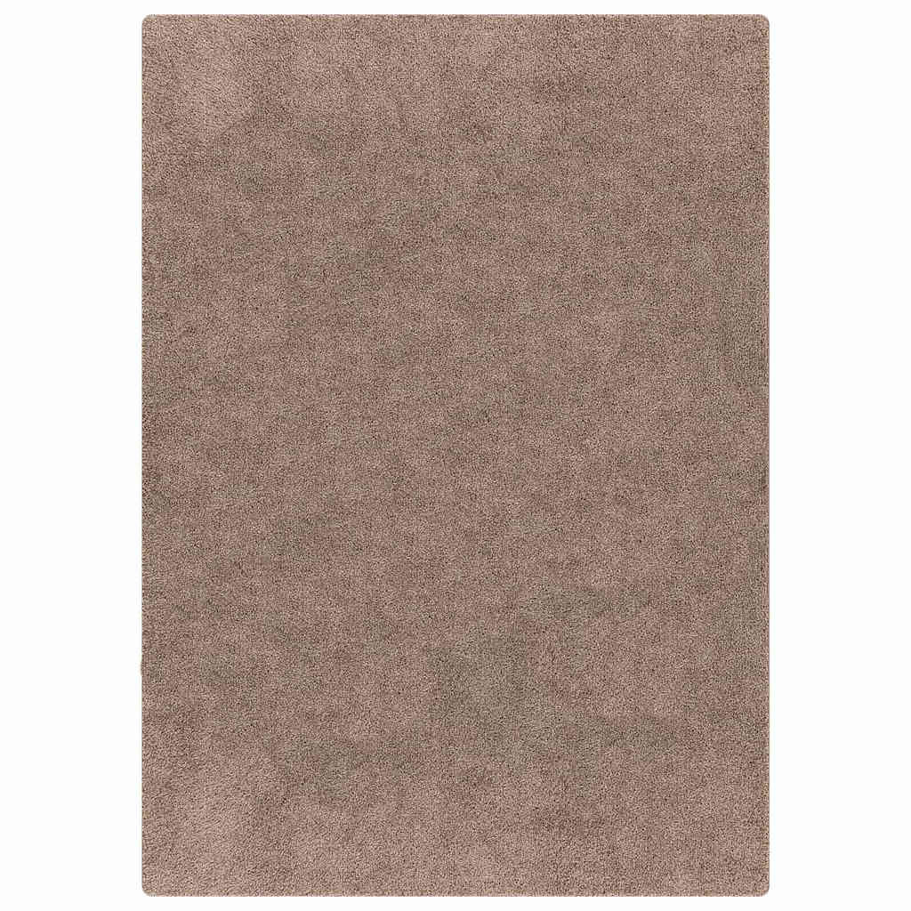Vidaxl antislip shaggy tapijt bruin 160 x 230 cm pp