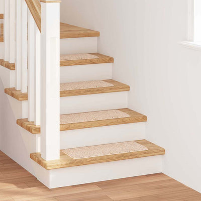 Vidaxl antislip trapmatten 15 st 60 x 25 cm crème pp rechthoekig