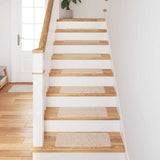 Vidaxl antislip trapmatten 15 st 60 x 25 cm crème pp rechthoekig - afbeelding 3