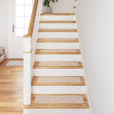 Vidaxl antislip trapmatten 15 st 75 x 20 cm crème pp rechthoekig - afbeelding 3