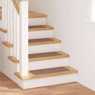 Vidaxl antislip trapmatten 15 st 60 x 25 cm bruin pp rechthoekig